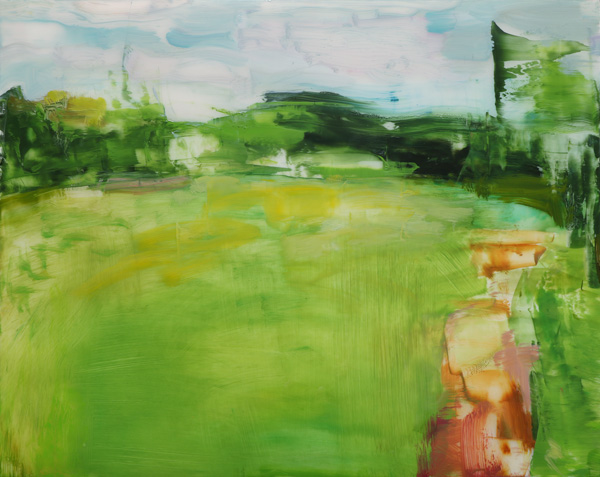 Green Stripe 2 by Maria Kazanskaya